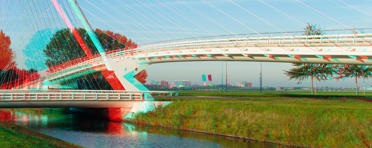 Anaglyph beeld Calatrava v2